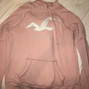 light pink hollister hoodie